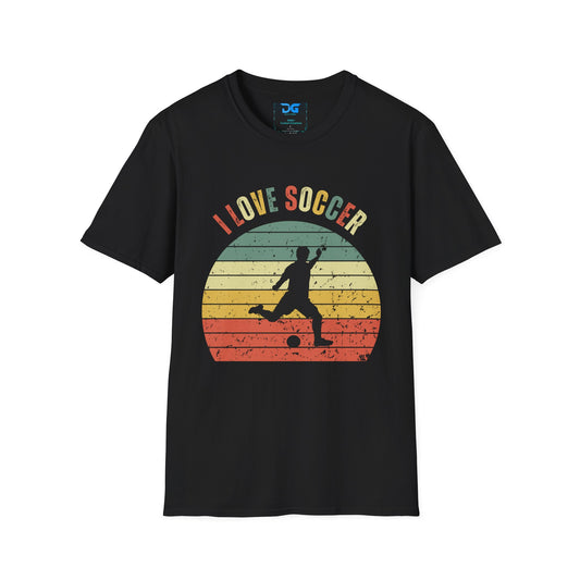 I Love Soccer Mens - T-Shirt