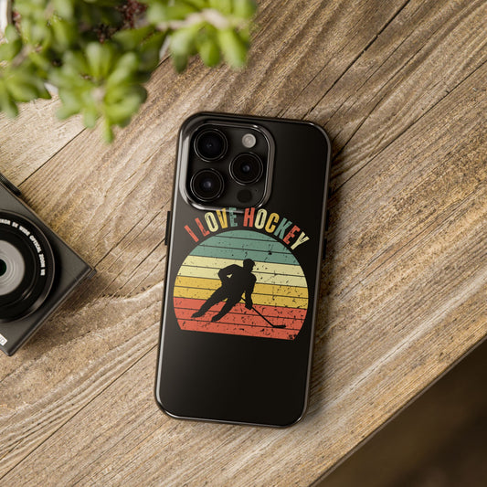 I Love Hockey - Phone Case