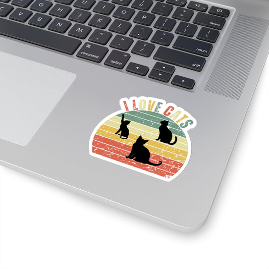 I Love Cats - Sticker