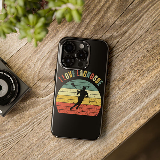 I Love Lacrosse Womens - Phone Case