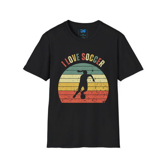 I Love Soccer Womens - T-Shirt